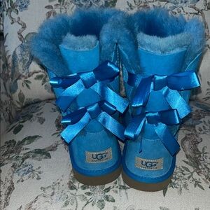 UGG Vibrant Blue Shearling Boots